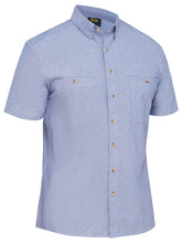 Bisley Mens Short Sleeve Chambray Shirt